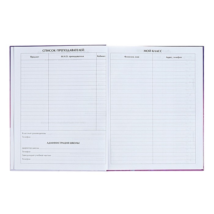 Дневник для 1-4 классов Дневник для 1-4 классов "Нежные мечты", твёрдая обложка, голография, 48 листов