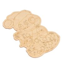 Доска для выжигания на новый год. Заготовка для творчества «Змея», 18.5 х 13.5 см, символ года 2025 Доска для выжигания на новый год. Заготовка для творчества «Змея», 18.5 х 13.5 см, символ года 2025