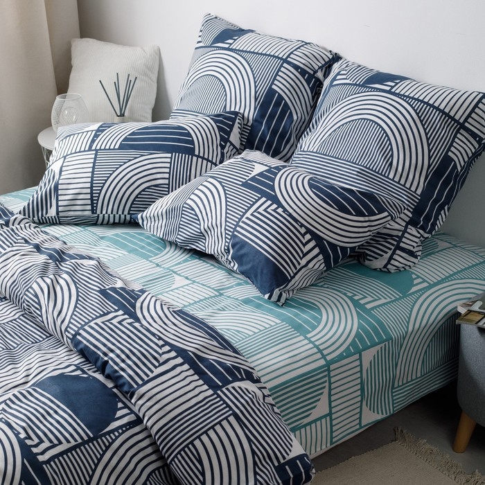 Постельное бельё 2сп Ночь Нежна Теодор 175х215 см, 180х220 см, 70х70 см 2шт, бязь, 120г/м&sup2;, 100% хлопок