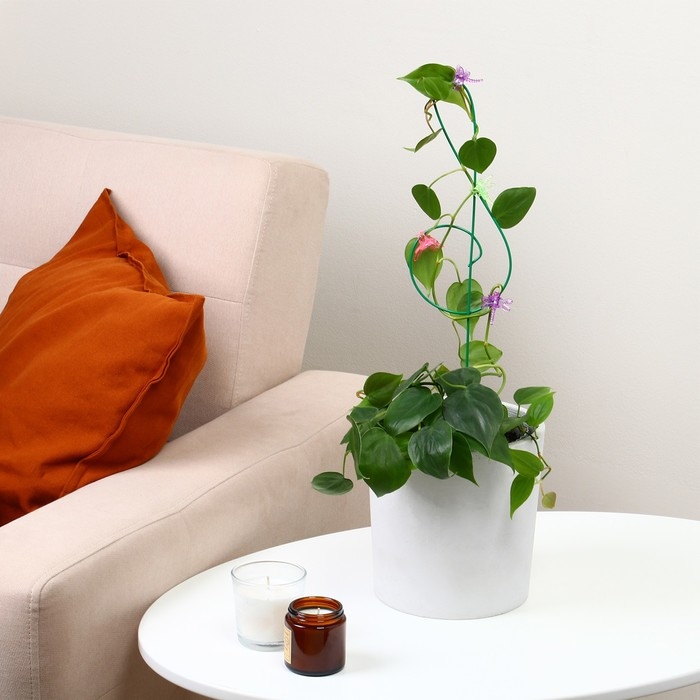 Шпалера, 47 &times; 11 &times; 0.3 см, металл, зелёная, &laquo;Скрипичный ключ&raquo;