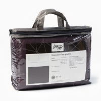 Покрывало LoveLife 1,5 сп Cage: graphite 150*210&plusmn;5см, микрофайбер, 100% п/э