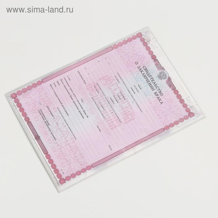 Папка для свидетельства о заключении брака «Влюбленные», акварель, А5 Папка для свидетельства о заключении брака «Влюбленные», акварель, А5