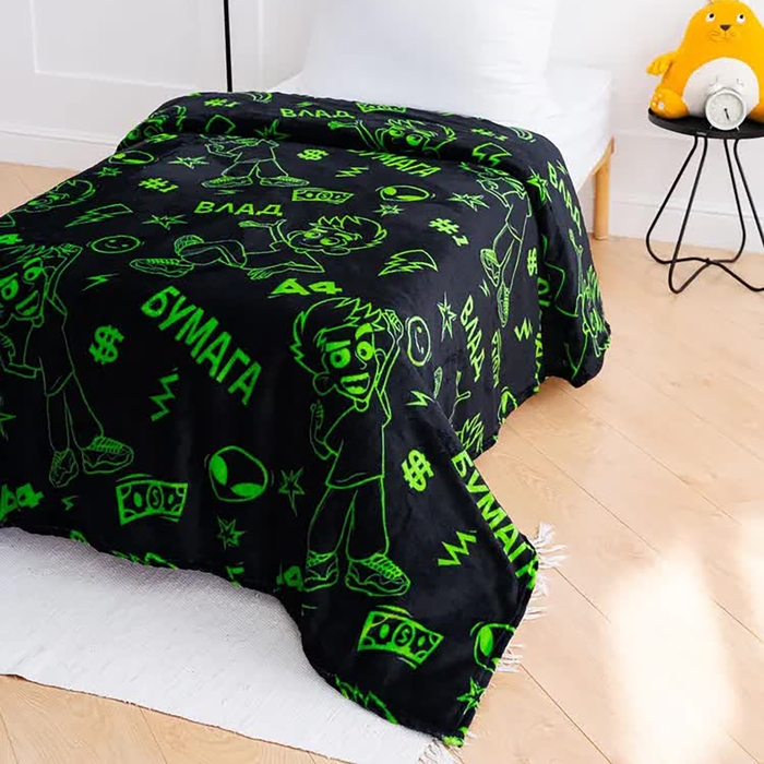 Плед Павлинка А4 &laquo;Неон&raquo;, 150х200см, аэрософт 190 г/м, полиэстер