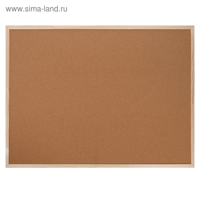 Доска пробковая 100х150 см, Calligrata, в деревянной раме