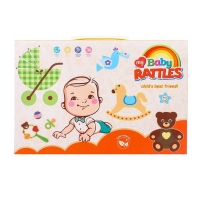 Набор погремушек &laquo;Счастливый малыш&raquo;, 6 шт., подарочная коробка