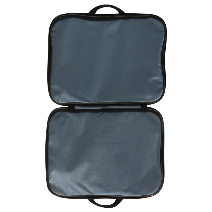 Папка с ручками текстильная А4, 350 х 270 х 20 мм, Calligrata Папка с ручками текстильная А4, 350 х 270 х 20 мм, Calligrata "Офис", нейлон 600D, двуцветный кант, серая