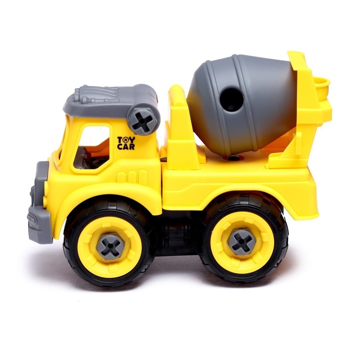 Конструктор винтовой &laquo;Бетономешалка&raquo;, с отвёрткой, 24 детали