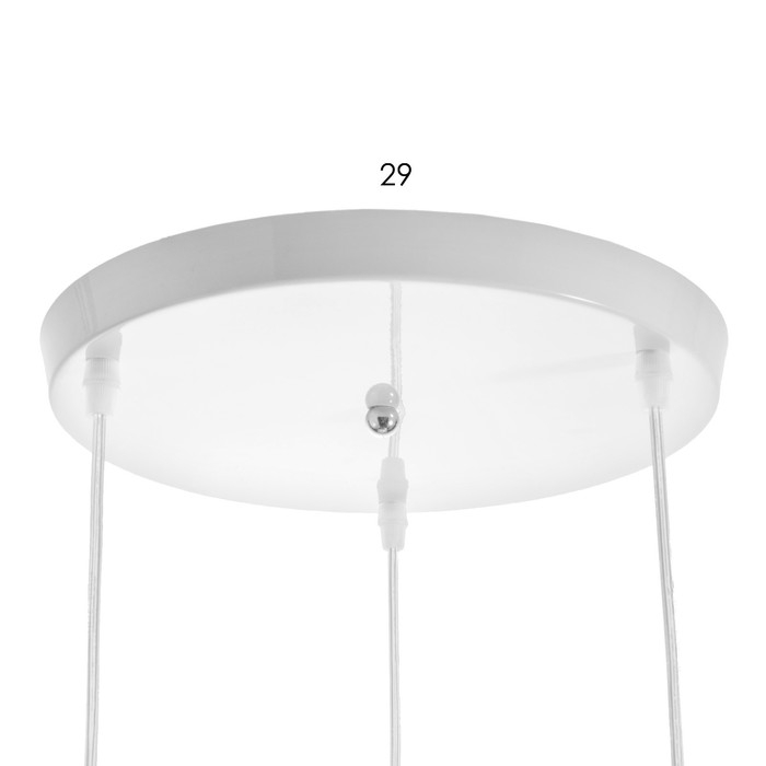 Светильник BayerLux "Чаща" 3хЕ27 40Вт белый 40х40х20-90см