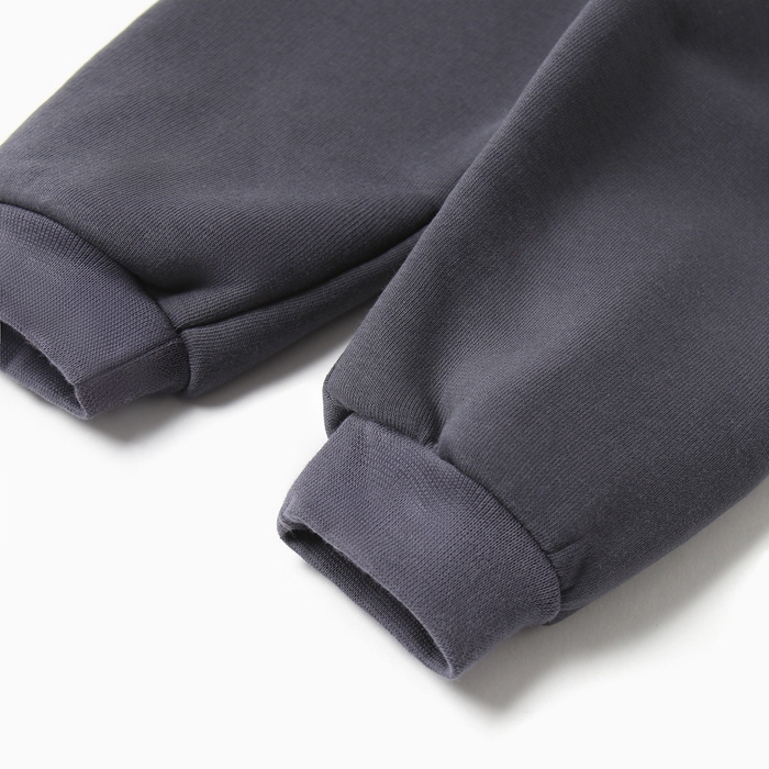 Костюм: толстовка и брюки Крошка Я Dino, рост 86-92, темно-серый