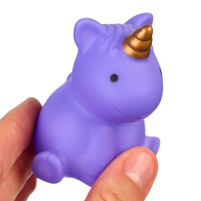 Набор резиновых игрушек для ванны &laquo;Единорожки&raquo;, с пищалкой, 6 шт, Крошка Я