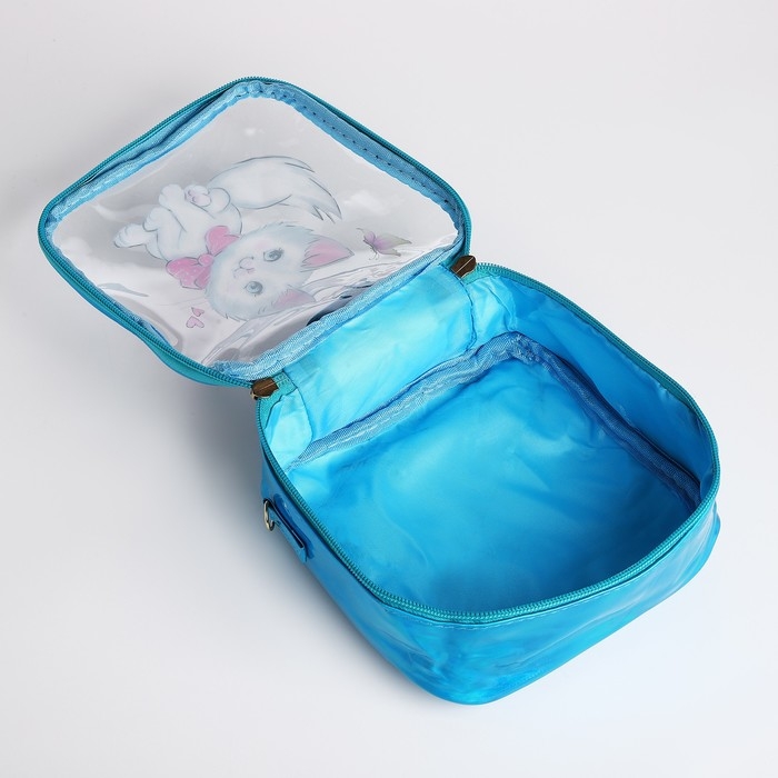 Сумка детская для девочки на молнии, цвет голубой Сумка детская для девочки на молнии, цвет голубой