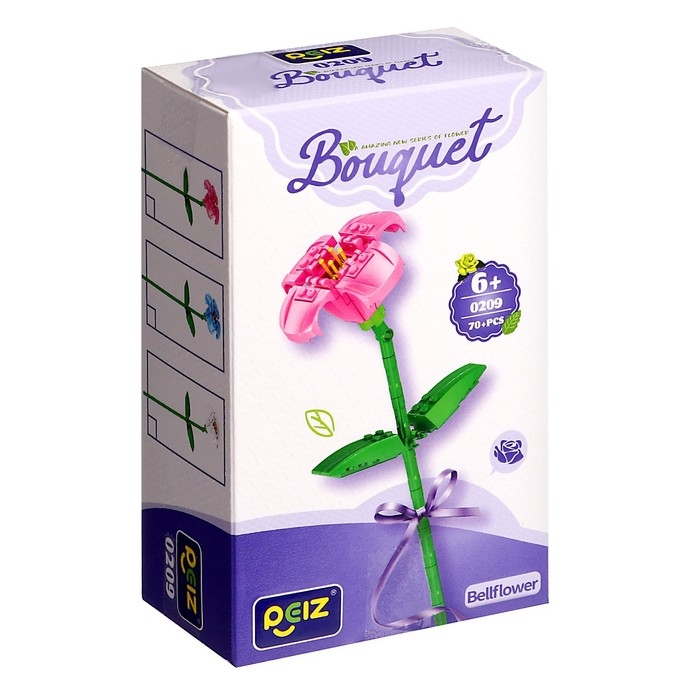 Конструктор Букет «Колокольчик», 70 деталей Конструктор Букет «Колокольчик», 70 деталей