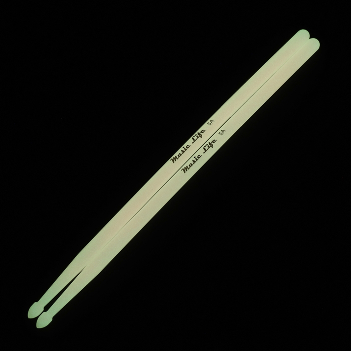 Барабанные палочки Music Life 5А розовые, светящиеся