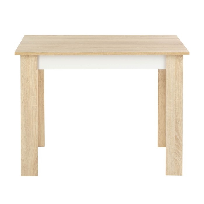 Стол обеденный Лайт Эко, 1000х600х750, Дуб сонома/Белый глянец Стол обеденный Лайт Эко, 1000х600х750, Дуб сонома/Белый глянец