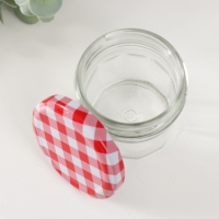 Банка для свечей стекло с крышкой "Многогранник" прозрачная 100 мл 6,7х6,7х6,5 см Банка для свечей стекло с крышкой "Многогранник" прозрачная 100 мл 6,7х6,7х6,5 см