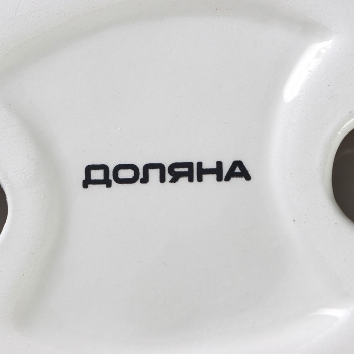 Конфетница Доляна &laquo;Зайка&raquo;, 240 мл, 21,5&times;12,5&times;11,5 см, цвет голубой