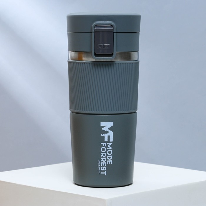 Термостакан с кнопкой MODE FORREST, 380 мл, цвет серый, сохраняет тепло 6-8 ч Термостакан с кнопкой MODE FORREST, 380 мл, цвет серый, сохраняет тепло 6-8 ч