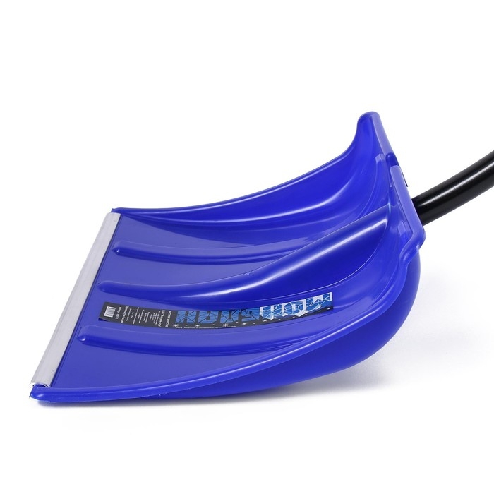 Лопата пластиковая, ковш 500 &times; 375 мм, с алюминиевой планкой, алюминиевый эргономичный черенок, &laquo;Монблан&raquo;