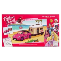 Игровой набор &laquo;Путешественницы&raquo; машина с прицепом, вертолёт, куклы, аксессуары
