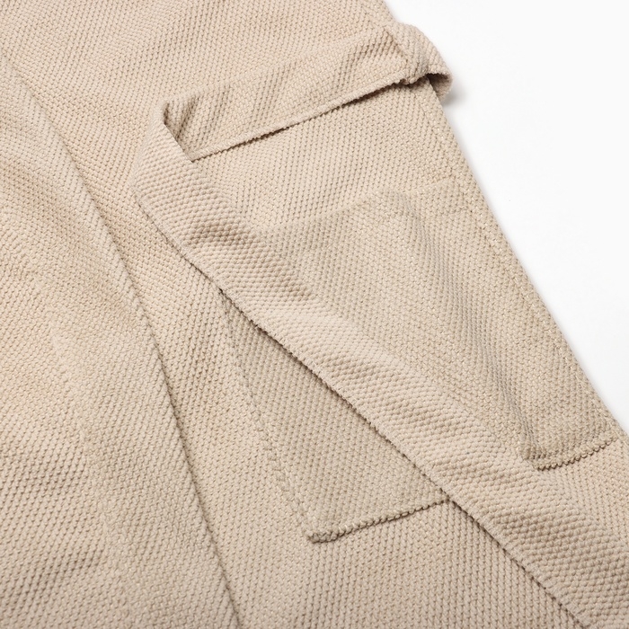 Халат мужской Этель, цв. бежевый, р-р 52-54, 100% полиэстер, 300 г/м2