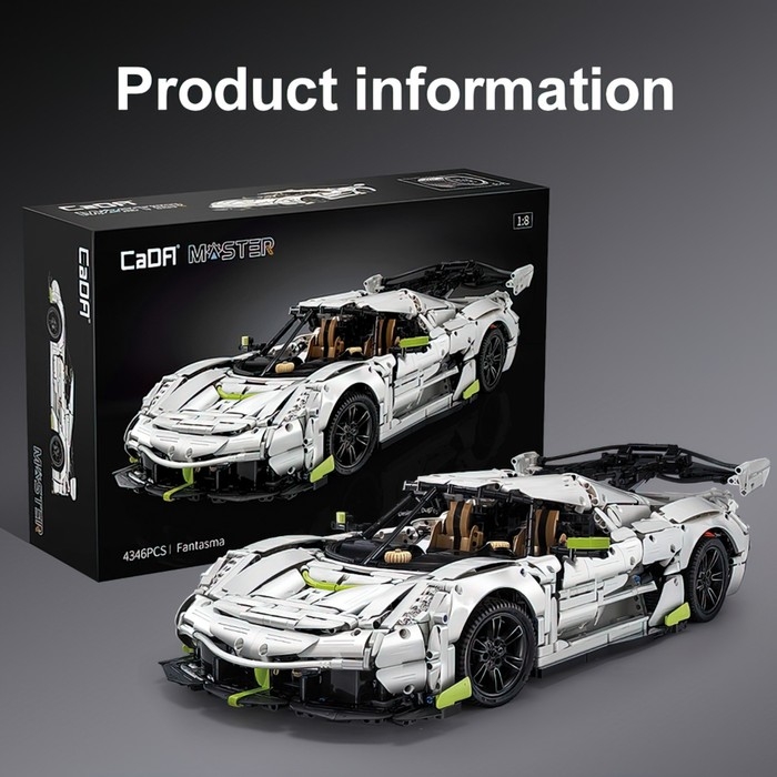 Конструктор Техно &laquo;Спорткар&raquo;, 4346 деталей, масштаб 1:8