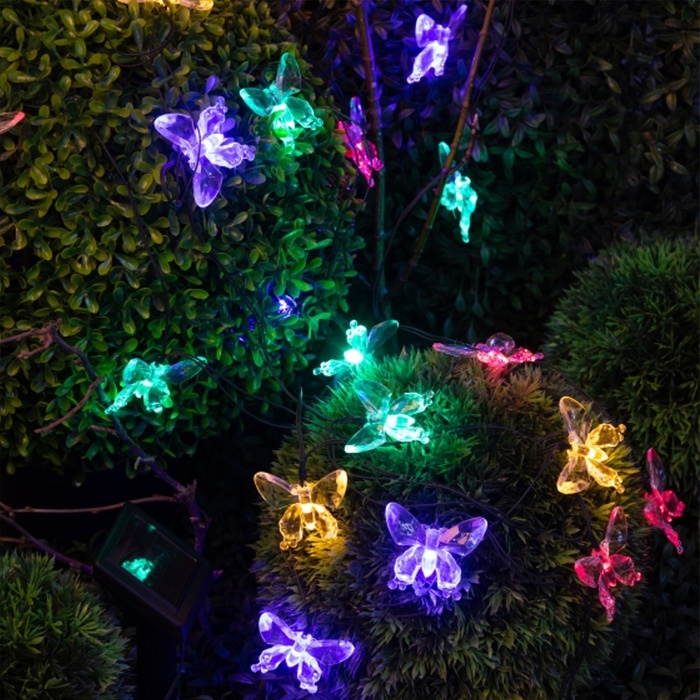 Гирлянда садовая Эра на солнечной батарее &laquo;Бабочки&raquo; LED, IP54