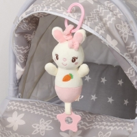 Подвеска с вибрацией &laquo;Милая зайка&raquo;, прорезыватель, на кроватку, коляску, Крошка Я