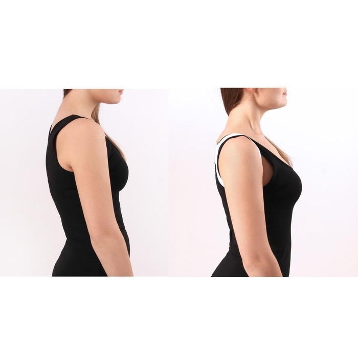 Массажёр - фиксатор для осанки, на липучках, размер S-M, цвет белый Массажёр - фиксатор для осанки, на липучках, размер S-M, цвет белый