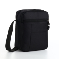 Сумка мужская на молниях, наружный карман, цвет чёрный Сумка мужская на молниях, наружный карман, цвет чёрный