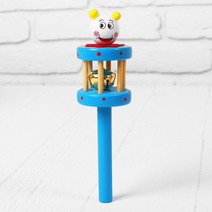 Погремушка «Весёлый зоопарк», с бубенчиком внутри, цвета МИКС Погремушка «Весёлый зоопарк», с бубенчиком внутри, цвета МИКС