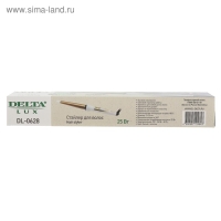 Плойка DELTA LUX DL-0628, 25 Вт, керамическое покрытие, d=13-25 мм, до 180&deg;С, белая