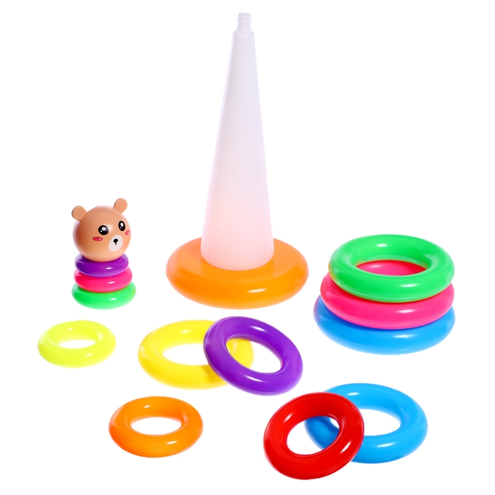 Пирамидка &laquo;Мишутка&raquo;, 13 колец