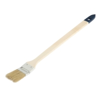 Кисть радиаторная ТУНДРА, натуральная щетина, деревянная рукоятка, 1.5", 38 мм