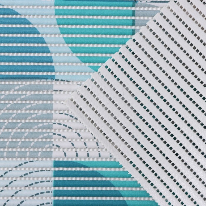 Коврик для дома Доляна &laquo;Пауль&raquo;, 40&times;65 см, цвет бирюзовый