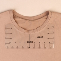 Набор линеек для раскроя горловины, 4 шт, 25,4 &times; 6,35/8,9/11,5/12,7 см, цвет прозрачный