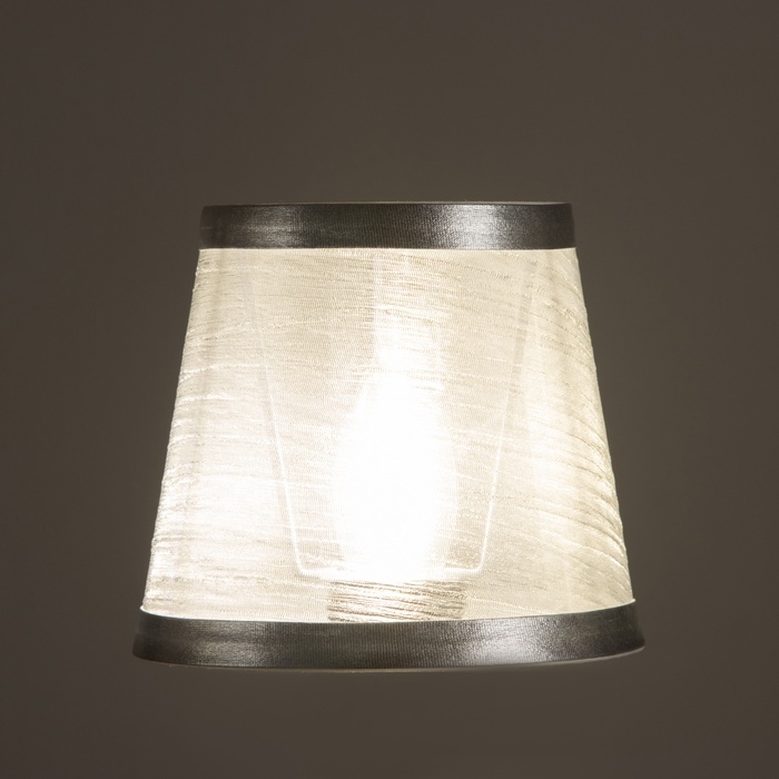 Абажур E14 бежевый 14х14х12,5 см Абажур E14 бежевый 14х14х12,5 см