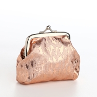 Кошелёк женский на фермуаре, цвет бронзовый Кошелёк женский на фермуаре, цвет бронзовый