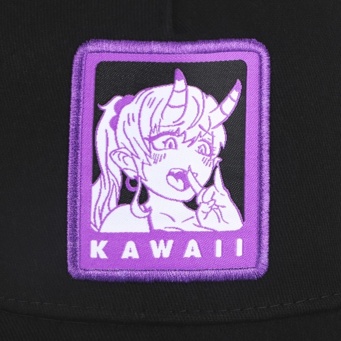 Кепка женская Kawaii, цвет чёрный, р-р 56 Кепка женская Kawaii, цвет чёрный, р-р 56