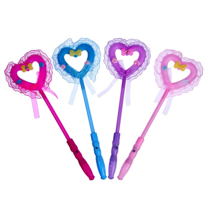 Палочка световая «Сердце», цвета МИКС Палочка световая «Сердце», цвета МИКС