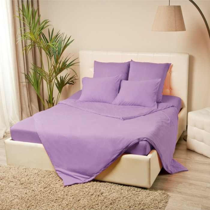 Простыня на резинке &laquo;Купу-купу&raquo;, 120х200х20 см, сиреневый, трикотаж