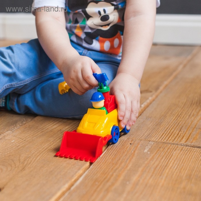 Конструктор &laquo;Мой Город&raquo;, Экскаватор, 18 деталей