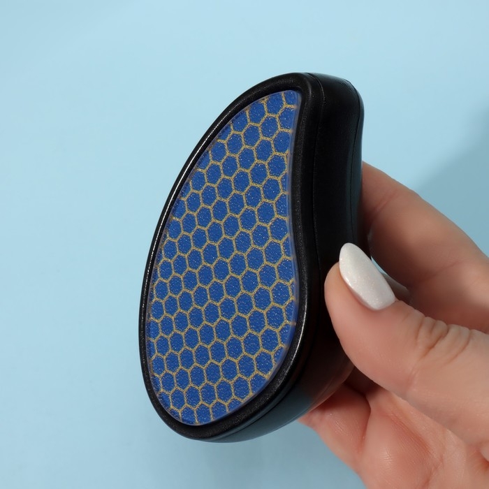 Стеклянная нано-тёрка для ног, 10,5 &times; 5,5 &times; 3,3 см, в картонной коробке, цвет чёрный