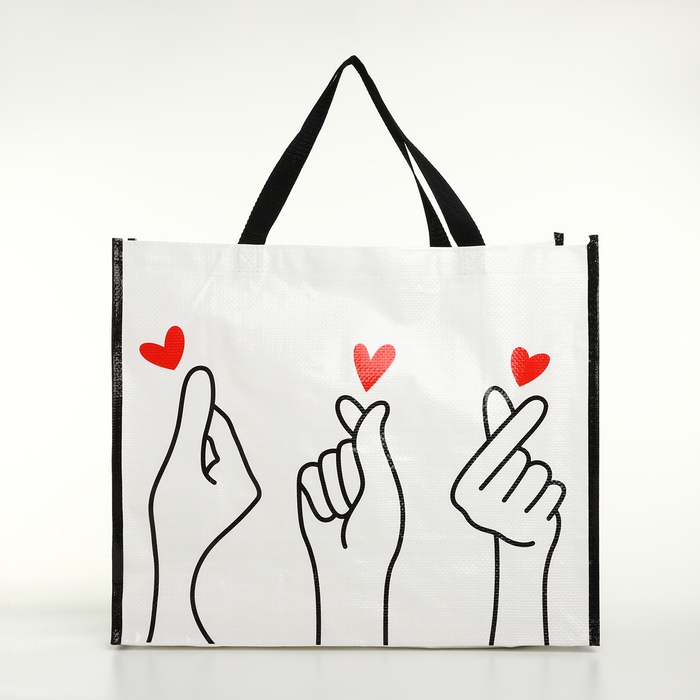 Сумка хозяйственная без застёжки, цвет белый