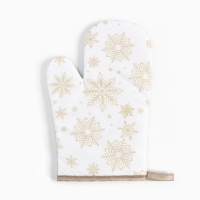 Кух. набор Доляна Снежинки золотые прих.17*17 см, вареж.26*16 см,фарт.70*80 см 100% п/э Кух. набор Доляна Снежинки золотые прих.17*17 см, вареж.26*16 см,фарт.70*80 см 100% п/э