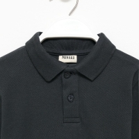 Джемпер (поло) детский MINAKU цвет графит, рост 110