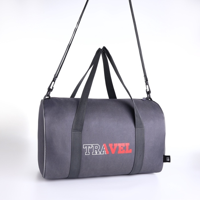 Сумка дорожная, TEXTURA, маленький размер, цвет серый Сумка дорожная, TEXTURA, маленький размер, цвет серый