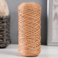 Шнур для вязания 100% полиэфир 1мм 200м/75&plusmn;10гр (05-розово-бежевый)