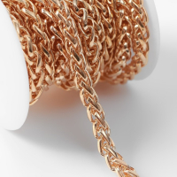 Цепочка для сумки, железная, 8,5 &times; 6,2 мм, 3 &plusmn; 0,1 м, цвет золотой