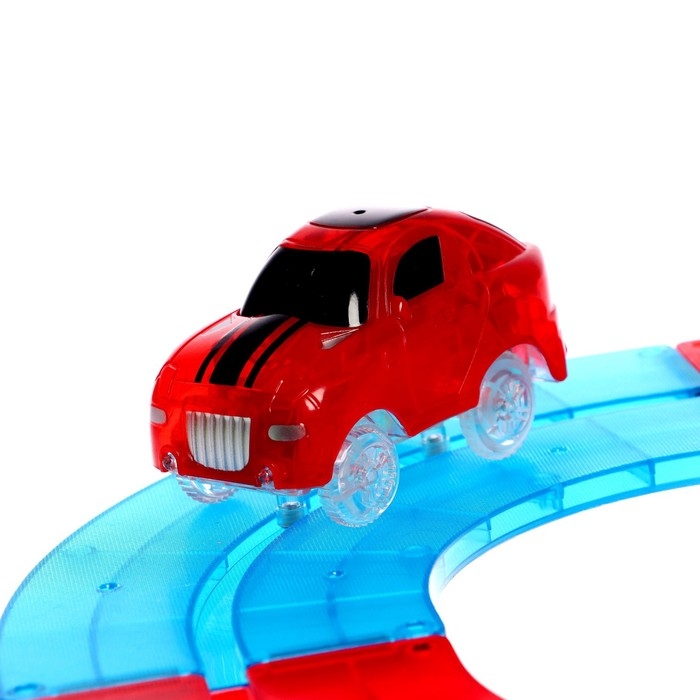 Конструктор магнитный &laquo;Магический трек&raquo;, машинка ездит от батареек, 72 детали