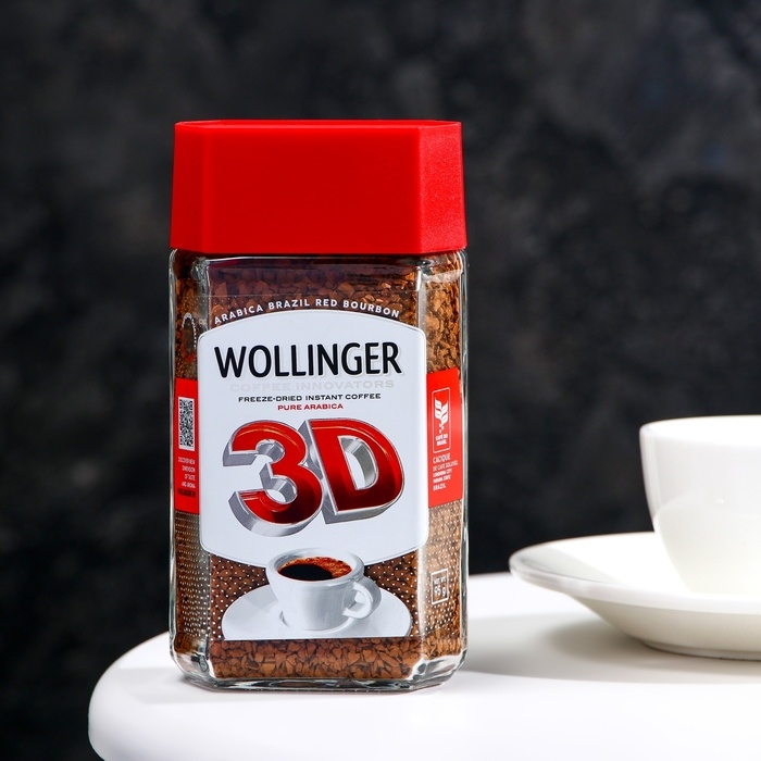 Кофе WOLLINGER 3D растворимый, 95 г Кофе WOLLINGER 3D растворимый, 95 г